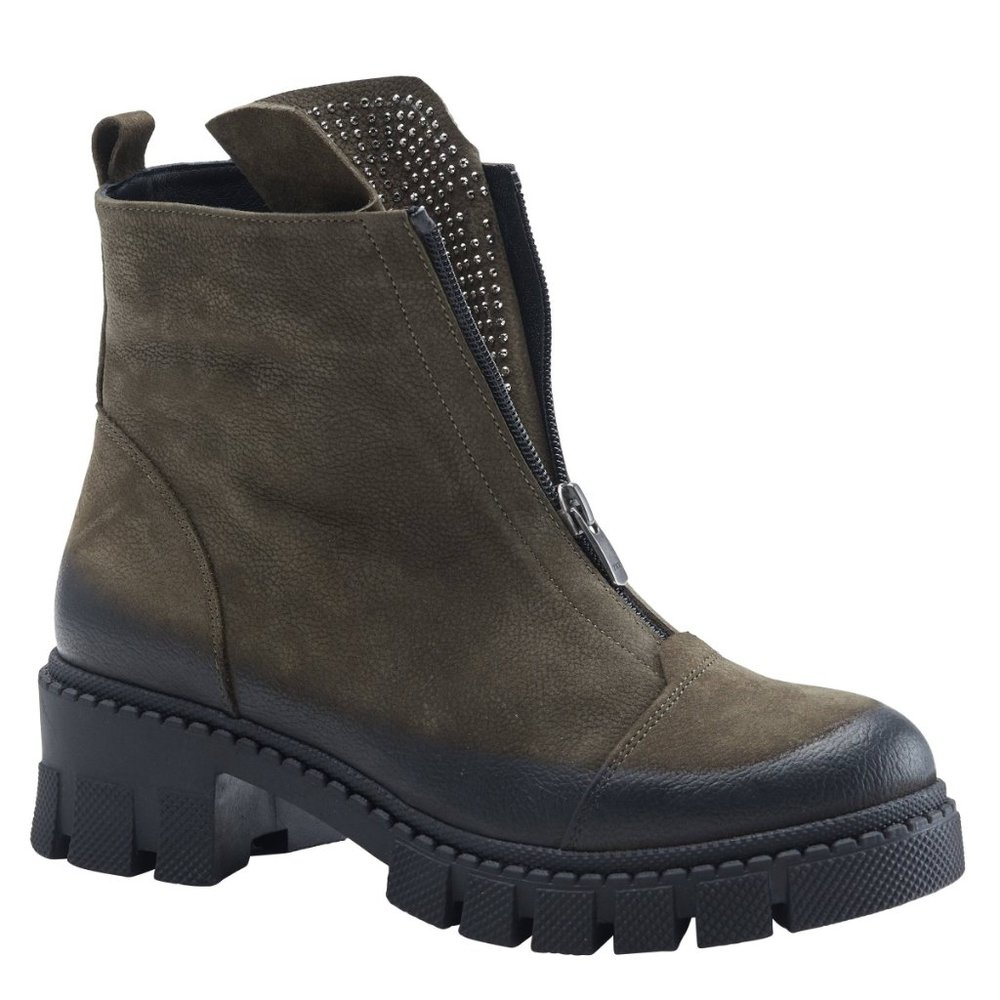 SPRING STEP HURLIA BOOT OLIVE NUBUCK